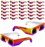 TOSWAKE Sunglasses, 30 Pack, Solar Eclipse Glasses 2024, ISO 12312-2 Certified, Safe for Direct Sun Viewing, Adult Unisex