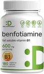 Benfotiamine 600mg Per Serving, 180