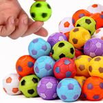 SCIONE 36Pack Football Party Bag Fillers for kids Hard Plastic 1.25" Fidget Soccer Balls Toys for Classroom Return Birthday Christmas Party