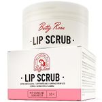 Lip Scrub - Lip Scrub Exfoliator and Moisturizer for Lightening and Brightening Lips, Lip Exfoliator Scrub with Pure Beeswax with Vitamin C and E for Hydrating, Moisturizing and Plumper Lips, 10 g