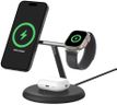 Belkin BoostCharge Pro 3-in-1 Wireless Charging Stand with Magnetic Qi2 15W, Fast Charging iPhone Charger Compatible with iPhone 15, 14, and 13 Series, AirPods, Apple Watch, & More - Black
