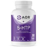 AOR 5-HTP 50mg, 90 Capsules 30-Day Supply - 5-Hydroxytryptophan Supplement for Relaxation, Serotonin Support and Restful Sleep - Vegan, Non-GMO & Gluten-Free, Easy-to-Swallow, Amino Acid Formula