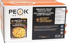 Breakfast Skillet 6 Pouch Pack | Peak Refuel Freeze Dried Backpacking and Camping Food | High Protein | Quick Prep