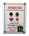 London Magic Works Red Svengali Deck Pack of Two; Includeds Over 100 Tricks - Two Decks That are Sure to Amaze