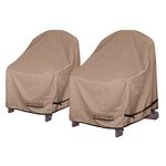 ULTCOVER Waterproof Patio Adirondack Chair Cover 2 Pack for Outdoor Chair Size Upto 32W x 38D x 36H inch