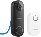 Reolink PoE Video Doorbell Camera Wired with Chime, 5MP Super HD Smart Video Doorbell V2 with Camera, 180° Diagonal View, Human Detection, Two-Way Audio, Remote Access, Waterproof, Video Doorbell PoE