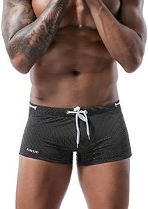 Casey Kevin Maillot de Bain Homme Boxer Surf Plage Swimming, avec Cordon de Serrage Réglable Confortable Swimming Trunks