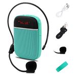 Portable Bluetooth Voice Amplifier, Rechargeable Wired Mini Speaker with Microphone, Use in Classroom, Meeting, Promotions and Outdoor Activities, for Teachers, Tour Guides, Coaches and More(Blue)