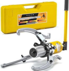 NEWTRY 20 Ton Hydraulic Gear Puller Kit, Wheel Bearing Pulling Separator, 3 Jaw Puller, Vertically & Horizontally, w/Case, Heavy Duty Mechanical Repair
