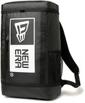 New Era 13518033 Box Pack 32L TPU Box Logo Backpack (Black x White/F/Men's, Lady's)