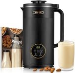 FOHERE Nut Milk Maker, 35oz(1000ml) 800W Automatic Cow Milk Maker Machines Plant-Based Milk, Soy, Oat, Juice, Baby Food, With 12H Timer/Self-Clean/Keep Warm/Boil