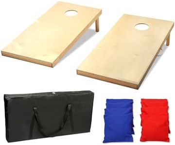 Driveway Games Regulation Size Wood Cornhole Game with All Weather Bags