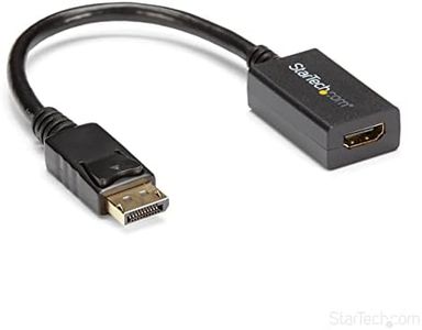 StarTech.com Adaptador DisplayPort a HDMI - Conversor de Vídeo DP 1.2 a HDMI 1080p - Cable Adaptador Pasivo Dongle DP a HDMI para Monitor/TV - con Conector DP con Pestillo (DP2HDMI2)