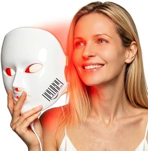 NEWKEY Blue Light Therapy for Acne, 7 Colors LED Face Mask Light Therapy, Blue Red Light Therapy Mask for Wrinkle Acne Reduction - Photon Skin Care Beauty Mask