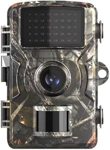 AJUK 1080p Full HD Trail Camera - Waterproof, Long Battery Life, Wide Angle Lens, 0.8s Trigger Speed, Night Vision for Wildlife Monitoring, Farms Outdoor CCTV Security, Construction Sites & Home