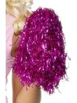 Smiffys Pom Poms Metallic, Pink Pair, Party & Carnival Fancy Dress, Funtime Dress Up Accessories