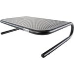 Allsop Metal Art Jr. Monitor Stand, 14-Inch Wide Platform Holds 40 lbs with Keyboard Storage Space - Pearl Black, 2 Pack