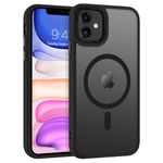 BENTOBEN for iPhone 11 Phone Case with Magnetic [Compatible with MagSafe], Matte Translucent Back Case Anti-Fingerprint for iPhone 11, Anti-slip Slim Shockproof Protective Cover for Men Women Black