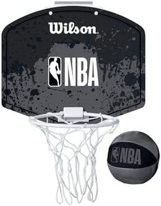 Wilson NBA Team Mini Hoop,Blue, Grey