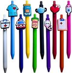 YJ PREMIUMS 10-Pack of Cute Nursing Pens with Heart, Syringe Designs in Black Ink - Versatile Writing Instruments for Nurses, Medical Assistants, Students