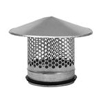 Ø 200mm 8" Inch Round Roof Vent Cap Galvanised Steel for All Weather Conditions Top Round Exhaust Cap with Rubber for Perfect Insulation Vent Cover