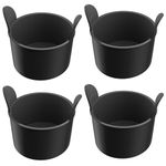 Lamapee Ramekins for Air Fryer, Air Fryer Egg Moulds, Set of 4 -Black