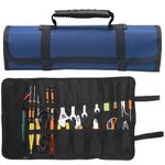 Serplex® Roll Up Tool Bag Large Tool Storage Bag Waterproof 600D Oxford Tool Storage Bag Zipper Pouches Portable Tool Organizer Tool Storage Pouch - No Tools Included