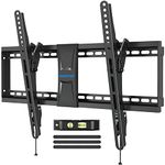 MOUNTUP UL Listed TV Wall Mount, Tilting TV Mount Bracket for Most 37-82 Inch Flat Screen/Curved TV Low Profile Wall Mount Saving Space Max VESA 600x400mm Hold up to 99 lbs Fit 16" 18" 24" Stud MU0008