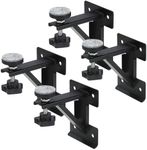 A-KARCK Undermount Sink Brackets for Narrow Cabinet, Sink Repair Kit with Black Coating Prevent Rust, 13 GA Steel Effectively Share Sink Weight(4 PCS)