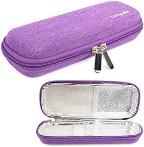 YOUSHARES Insulin Cooler Travel Case - Small Handy Medication Diabetic Supplies Travel Case Portable Refrigerated Medicine Travel Case for Insulin Pen and Diabetic Supplies (Purple)