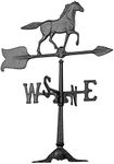 Whitehall Products 70 Horse Accent Weathervane, 24-Inch, Black