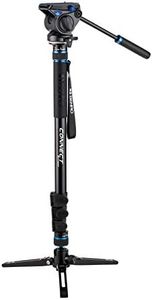 Benro Aluminium #3 MCT38AF Monopod 4 Sections 3 Leg Base Flip Lock S4 Head (MCT38AFS4)