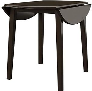 Signature Design by Ashley Hammis Round Dining Room Drop Leaf Table, Dark Brown