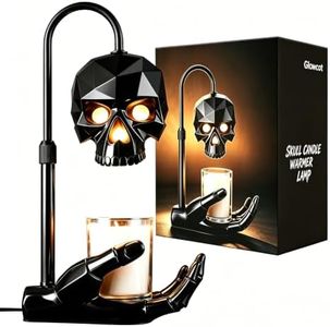 Giowcot Gothic Skull Candle Warmer Lamp with Timer & Dimmer for Home Decor
