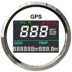 ELING 52mm Waterproof Digital GPS Speedometer with Odometer LED Speedo Gauge for Car Motorcycle Boat Jet Ski 12 24 Volt