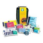 Reliance Medical REL156 SUV Vehicle First Aid Kit Stockholm Bag, Larger capacity, Contains Application For Several Persons, Ideal For Travels, School Trips, Vacations Or Campaigns