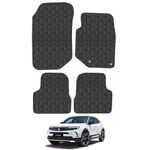 Rubber Car Mats Compatible with Vauxhall Mokka (2020-) Tailored Fit Rubber Floor Mats Set Accessory Black Custom Fit 4 Pieces with Clips - Anti-Slip Backing, Heavy Duty & Waterproof