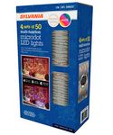 Sylvania 4 Sets of 50 Multi-function Microdot LED Battery Operated Multi/Warm White