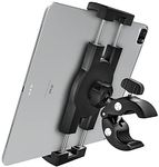 woleyi Spinning Bike Tablet Mount Holder, Indoor Stationary Exercise Bike Tablet Clamp, Treadmill Elliptical Tablet Clip Stand for iPad Pro/ Air/ Mini, Galaxy Tabs, More 4-13" Cellphones and Tablets