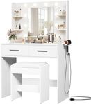 Furmax Make up Vanity Desk with Mir