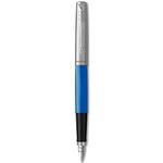 Parker Jotter Originals Fountain Pen | Classic Blue Finish | Medium Nib | Blue & Black Ink