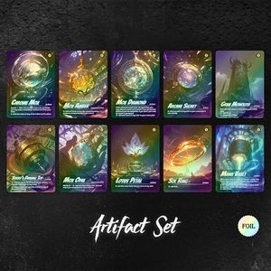 Proxy Cards for Magic the Gathering, Alternative Custom Art DIY Cards, Artifact Set, Foil