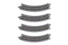 Kato USA Model Train Products UNITRACK Compact Tracks (4-Piece), 150mm/(6") Radius/45-Degree