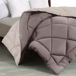 FRESH FROM LOOM Summer Collection 300 GSM Premium Bed King Size Winter Reversible AC Comforter: Razzai Quilt Blanket for King Bed (Mocha and Vanilla, 90x100 Inches)
