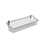 Spectrum Diversified Vintage Cabinet & Wall-Mounted Wall Basket for Storage & Organization, Rustic Farmhouse Decor, Sturdy Steel Wire Storage Bin, Medium, Industrial Gray