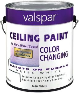 Premium White Interior Latex Ceiling Paint [Set of 4]