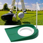 Golf Putting Cup, Pragmatic Plastic Golf Putting Cup Practice Aids with Adjustable Hole White Flag for Golf Training