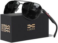 LUENX Aviator Sunglasses for Men Sq