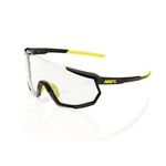 100% Racetrap 3.0 Sport Performance Sunglasses - Sport and Cycling Eyewear (Gloss Black - Photochromic Lens)