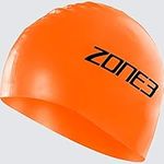 ZONE3 Men's and Women's Silicone Swim Cap - 48g (Orange)